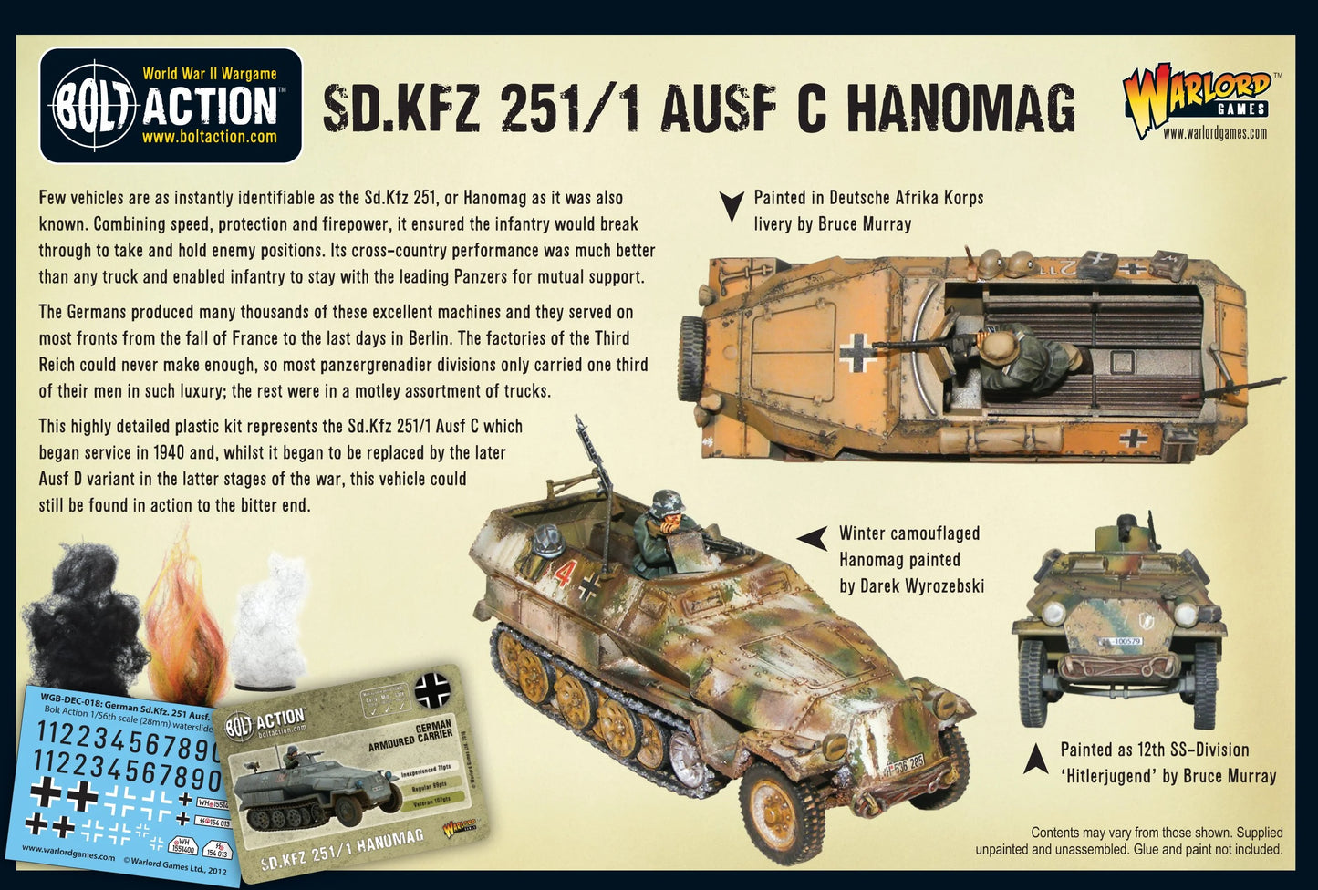 German Sd.Kfz 251/1 Ausf C Half Track (Mid-War) "Hanomag"