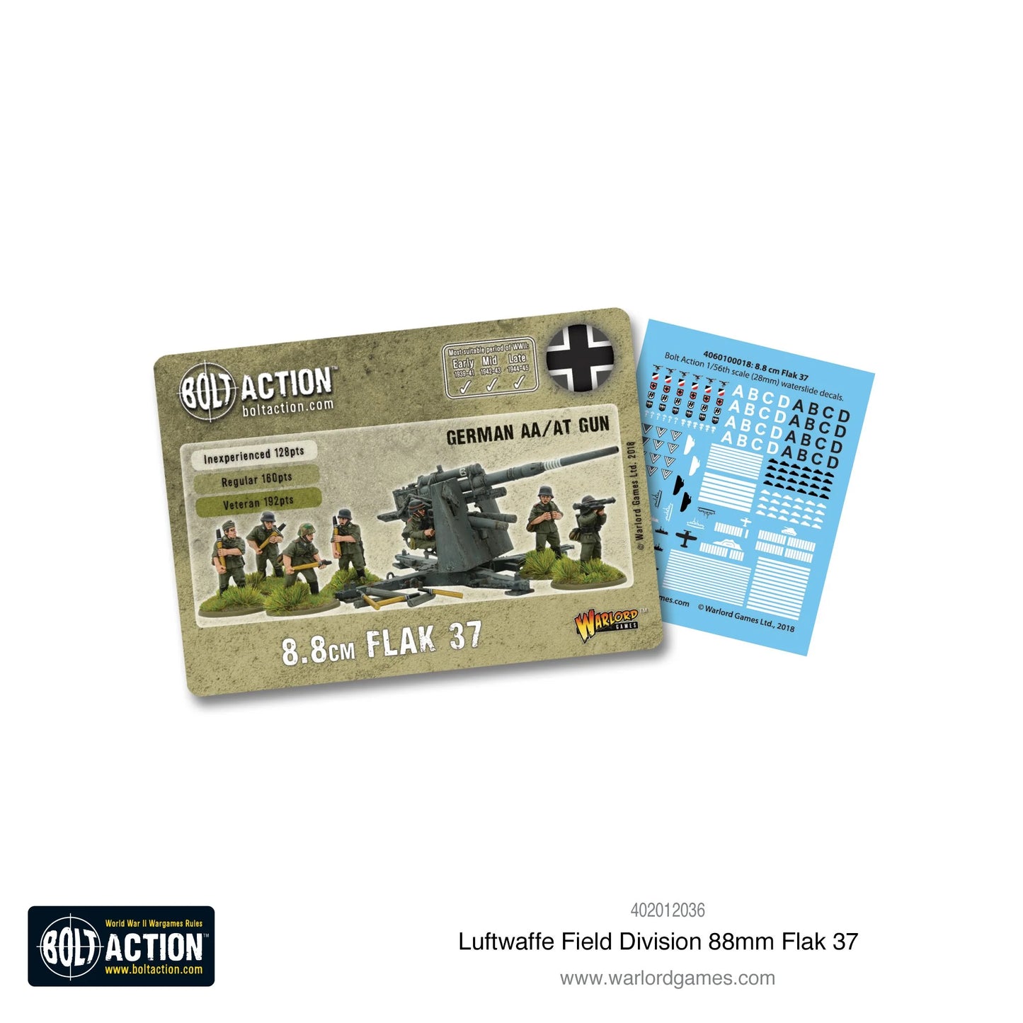 German Luftwaffe Field Division 8.8 cm Flak 37