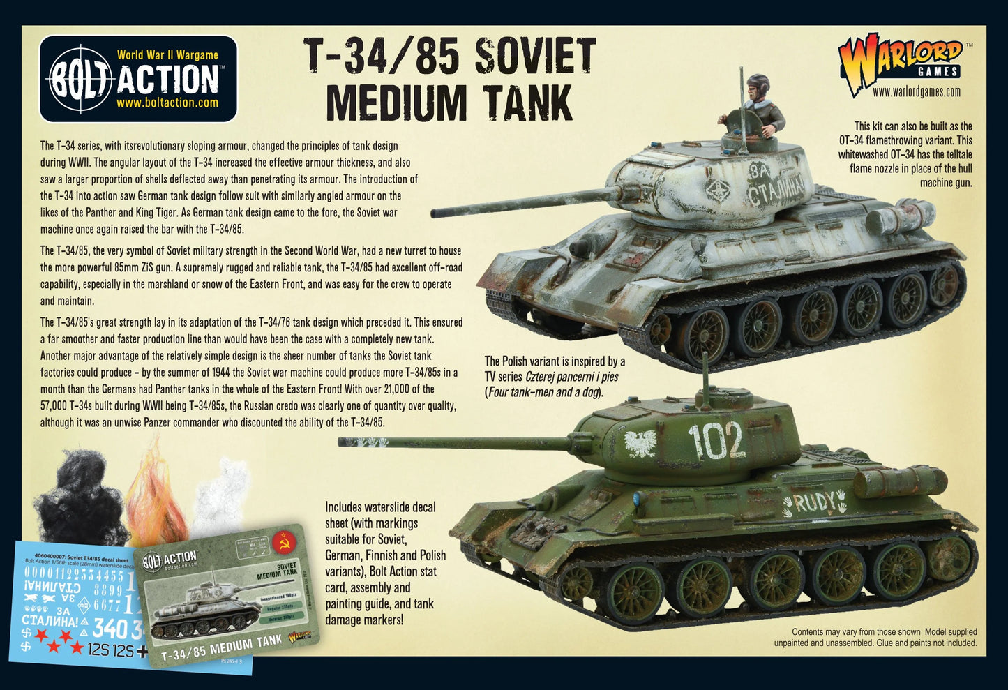 Soviet T34/85 Medium Tank