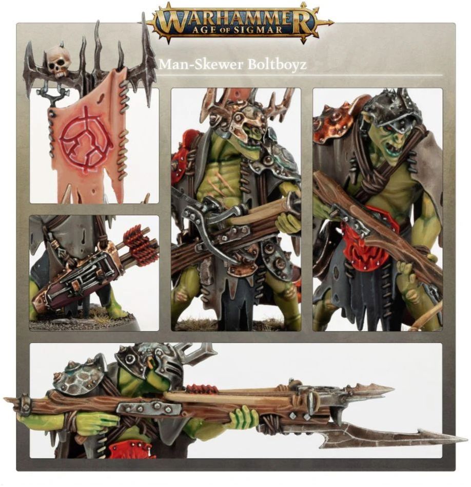 Orruk Warclans: Man-Skewer Boltboyz