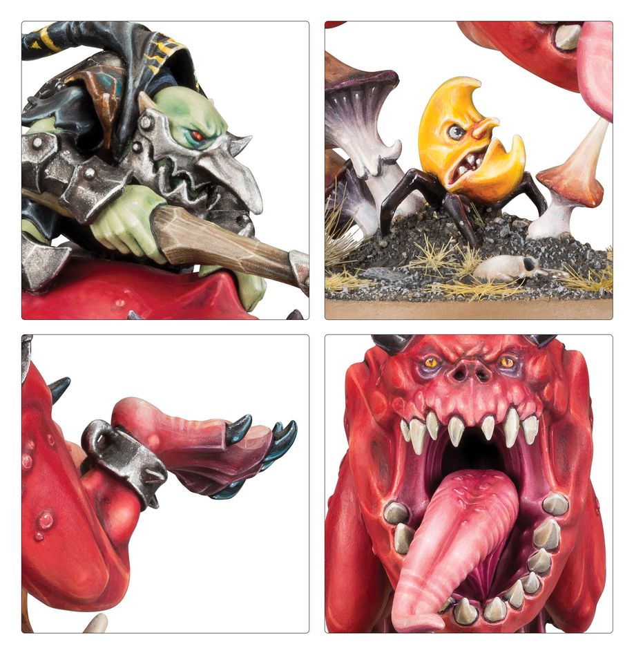 Gloomspite Gitz: Loonboss on Giant Cave Squig