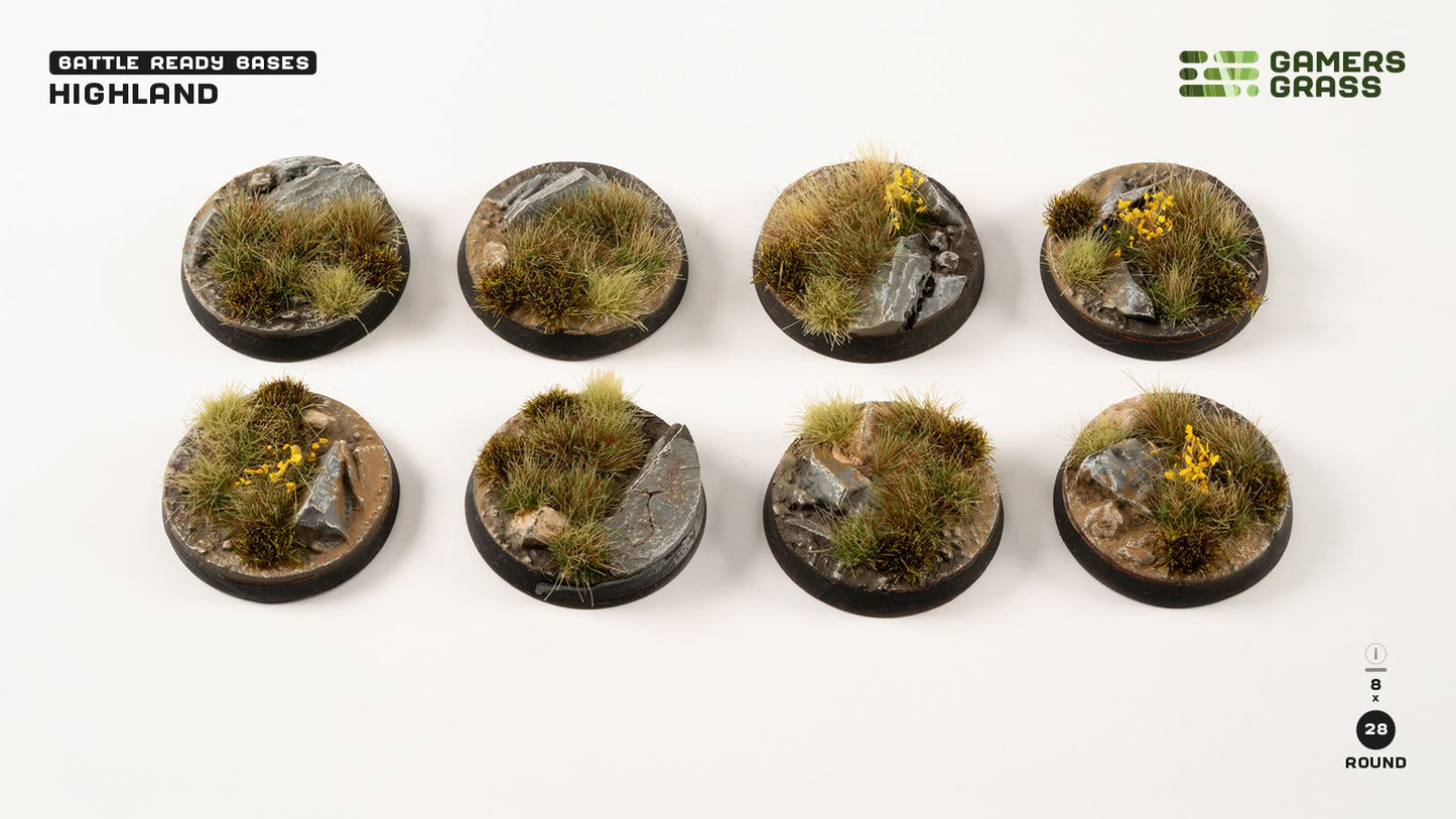 Highland - Round 28mm (x8)