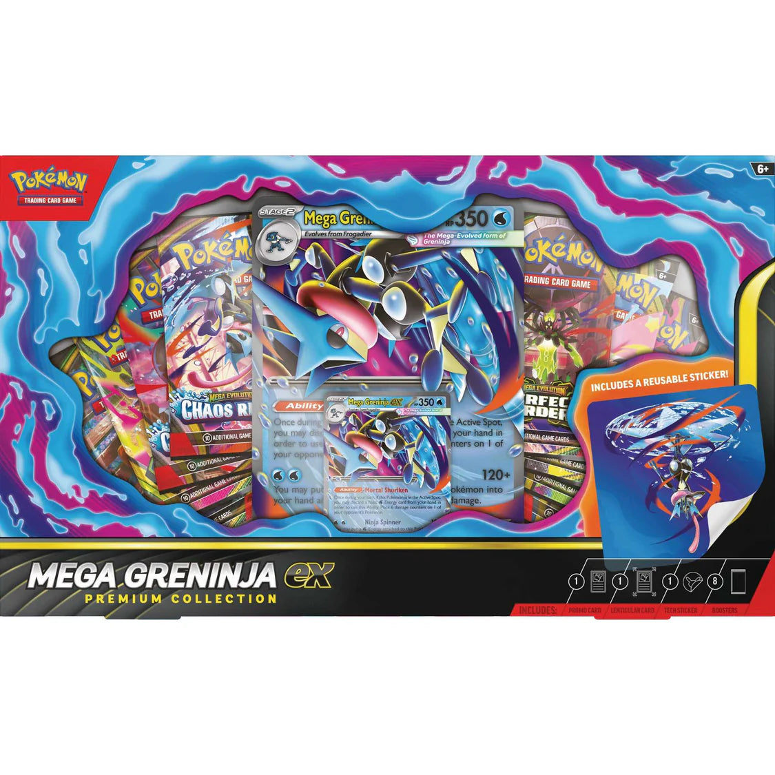 Pokémon TCG: Mega Greninja ex Premium Collection – Roll The Dice