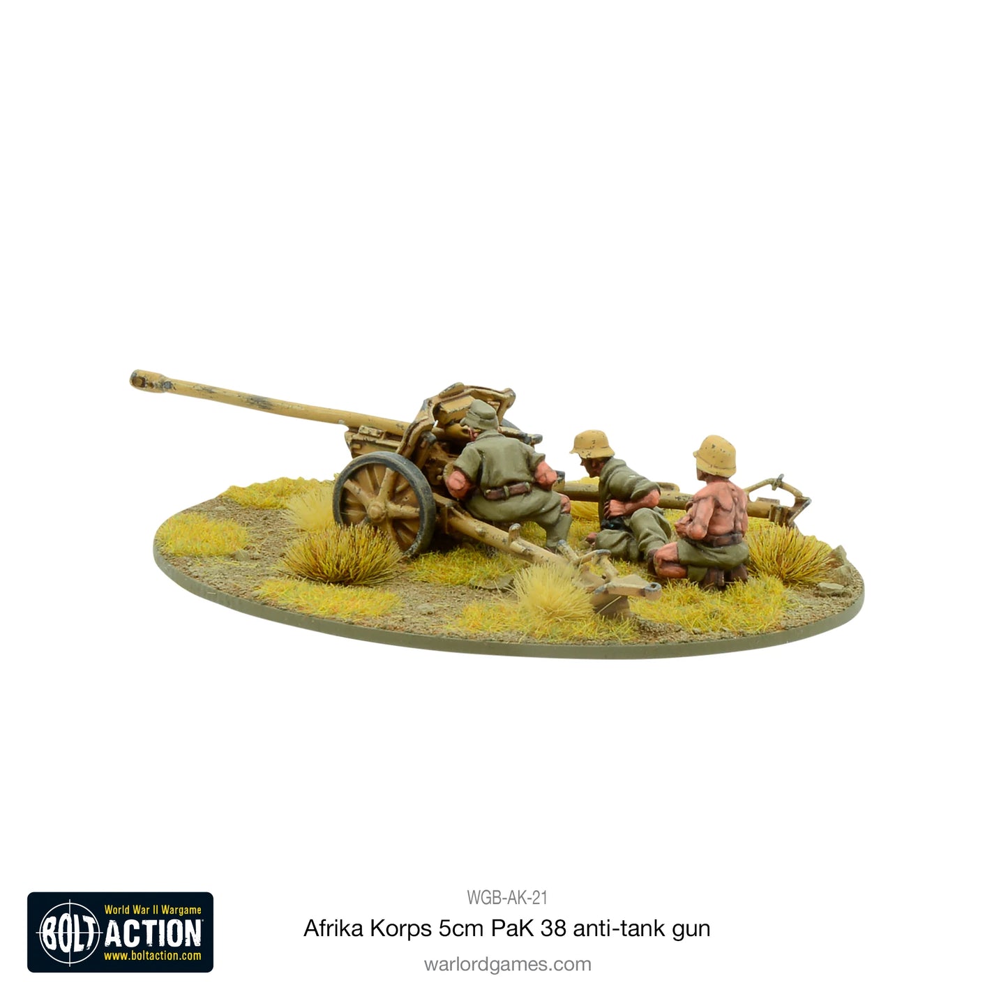 German Afrika Korps 5cm Pak 38 Anti Tank Gun
