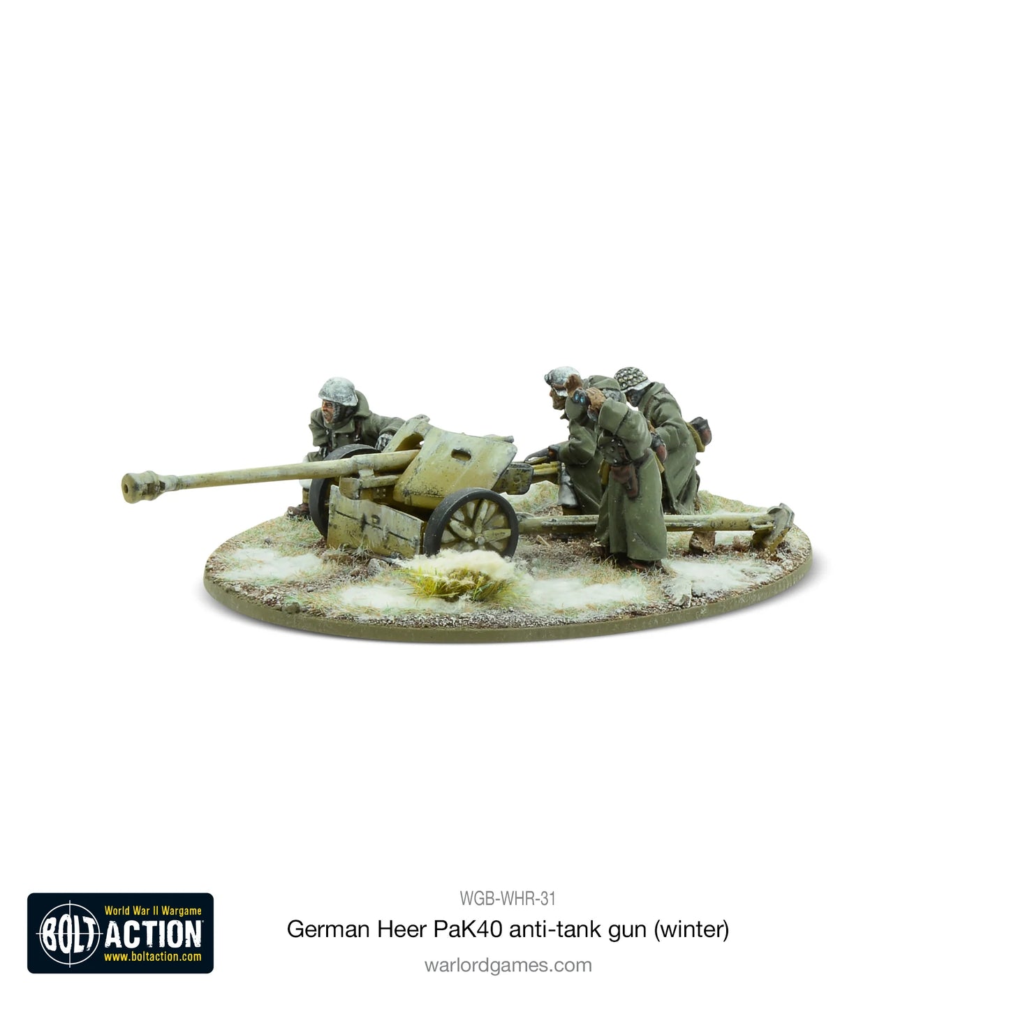 German Army Winter Pak 40 Anti Tank Gun