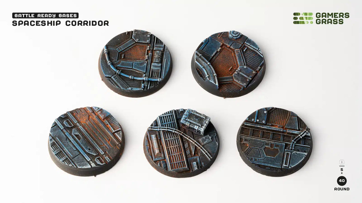 Spaceship Corridor - Round 40mm (x5)