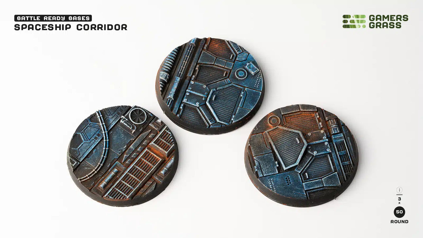 Spaceship Corridor - Round 50mm (x3)