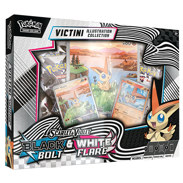 Pokemon TCG: Scarlet and Violet Black Bolt & White Flare Unova Victini Illustration Collection