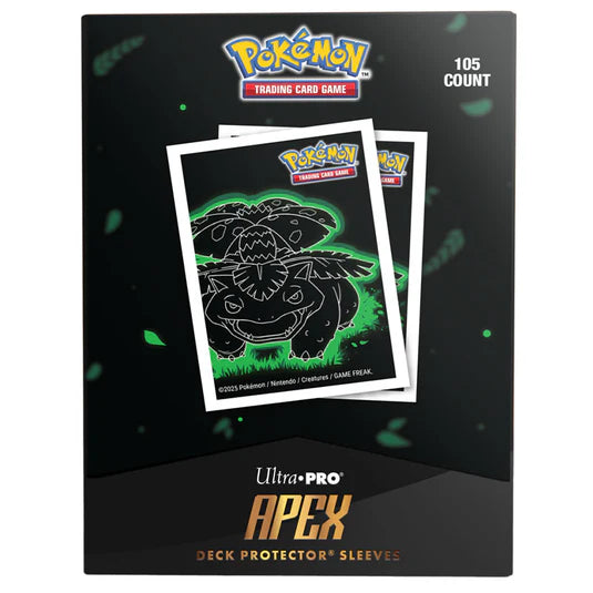 Pokémon Neon Kanto Apex Deck Protector Sleeves - Venusaur(105ct)