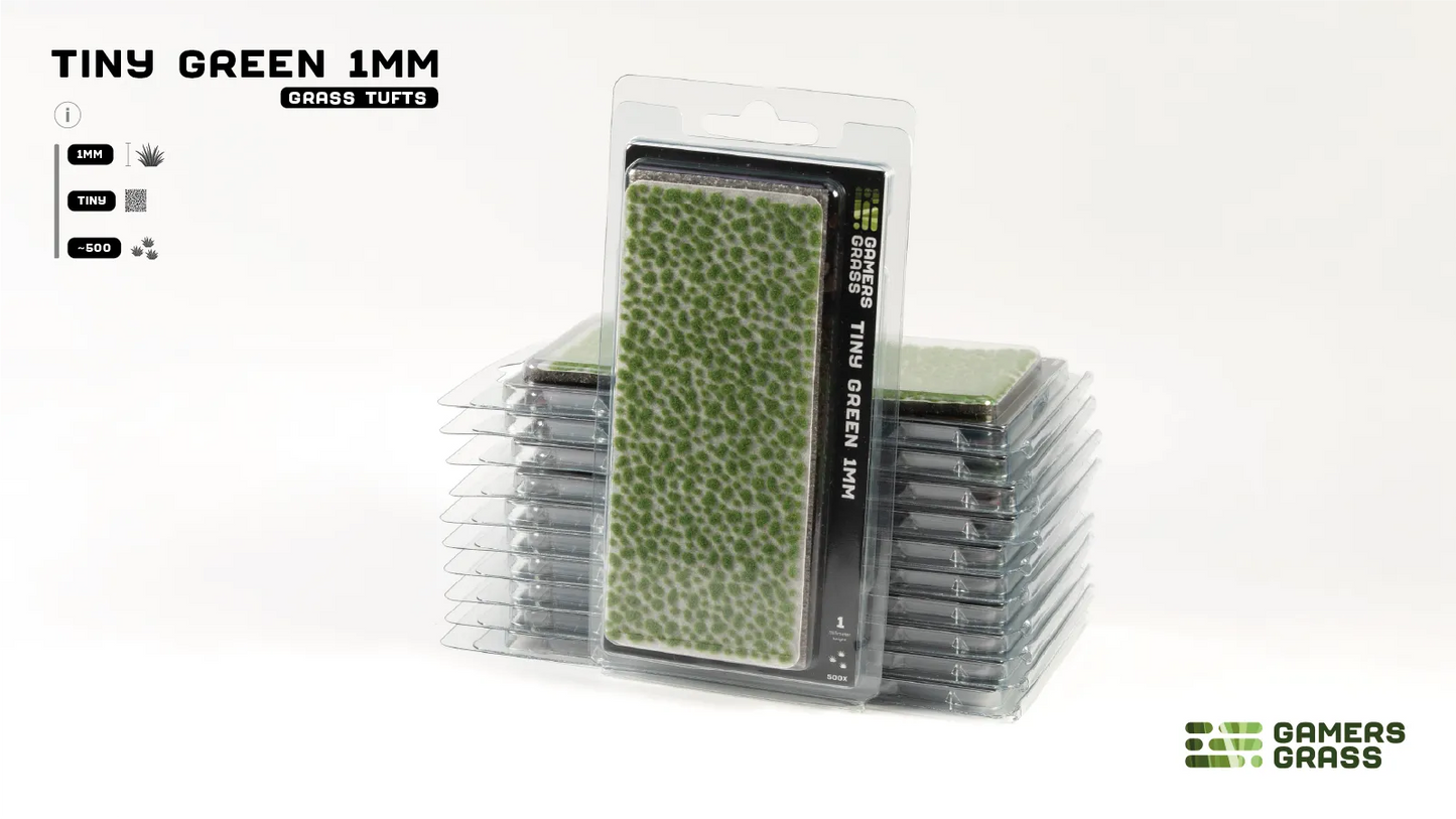 Grass Tufts: Tiny Green 1mm