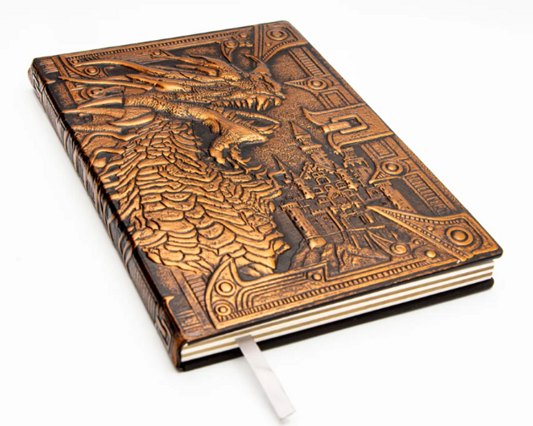 Player Journal, 3D embossed Dragon, Coloured