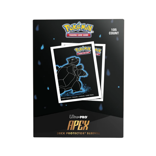Pokémon Neon Kanto Apex Deck Protector Sleeves - Blastoise(105ct)