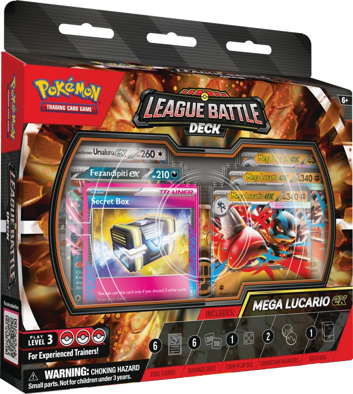 Pokemon TCG: Mega Lucario Ex League Battle Deck