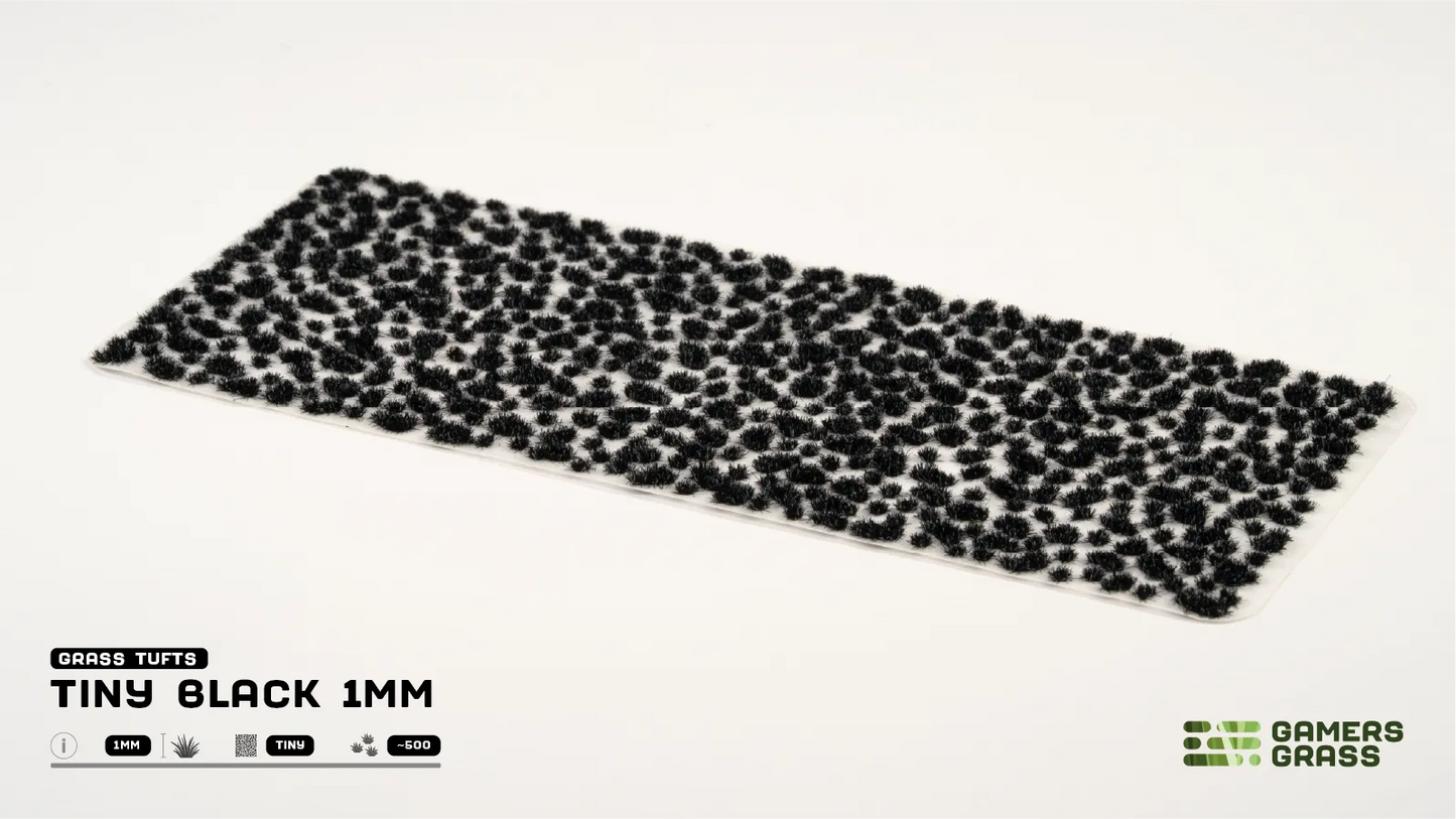Grass Tufts: Tiny Black 1mm