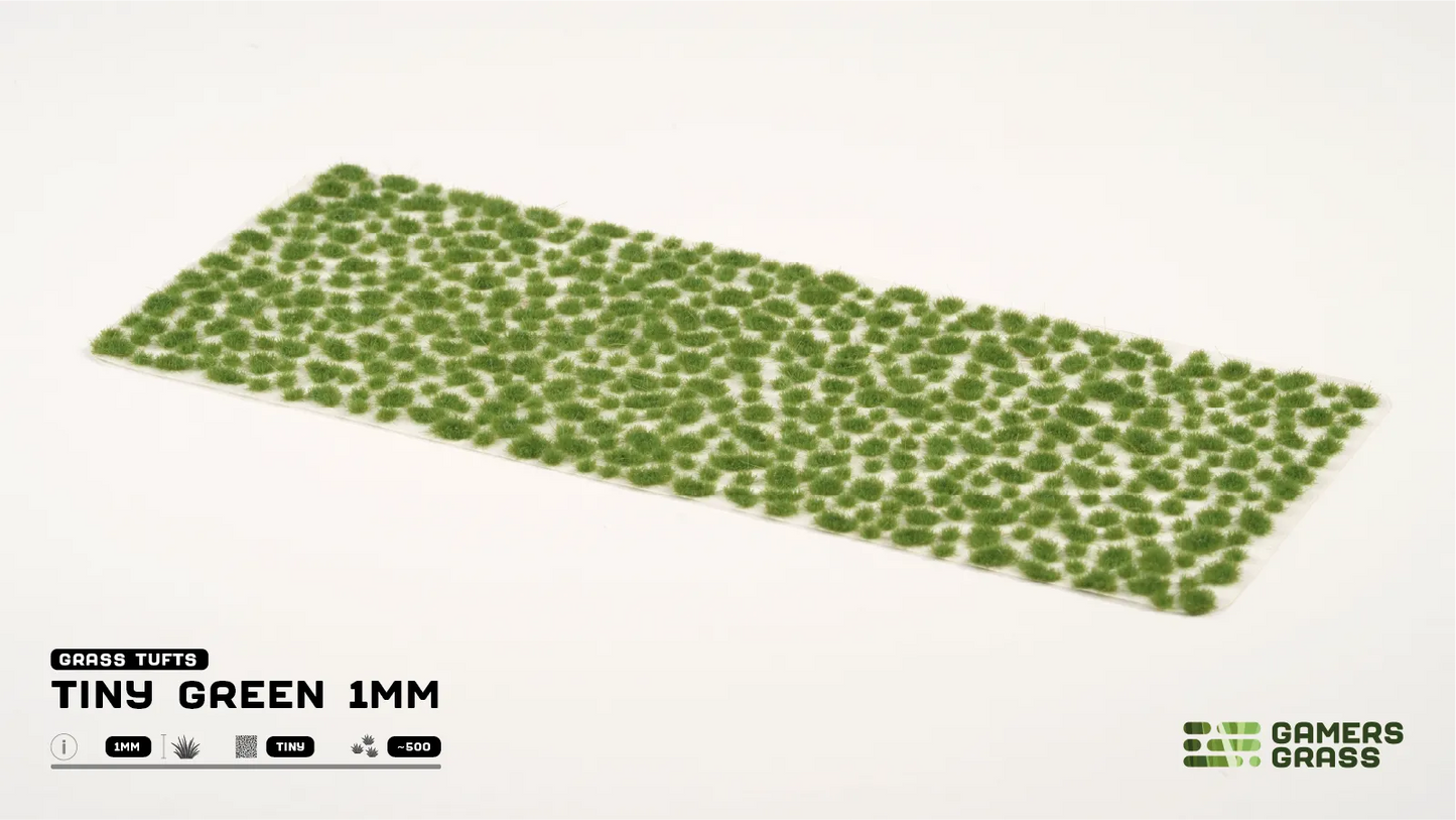Grass Tufts: Tiny Green 1mm