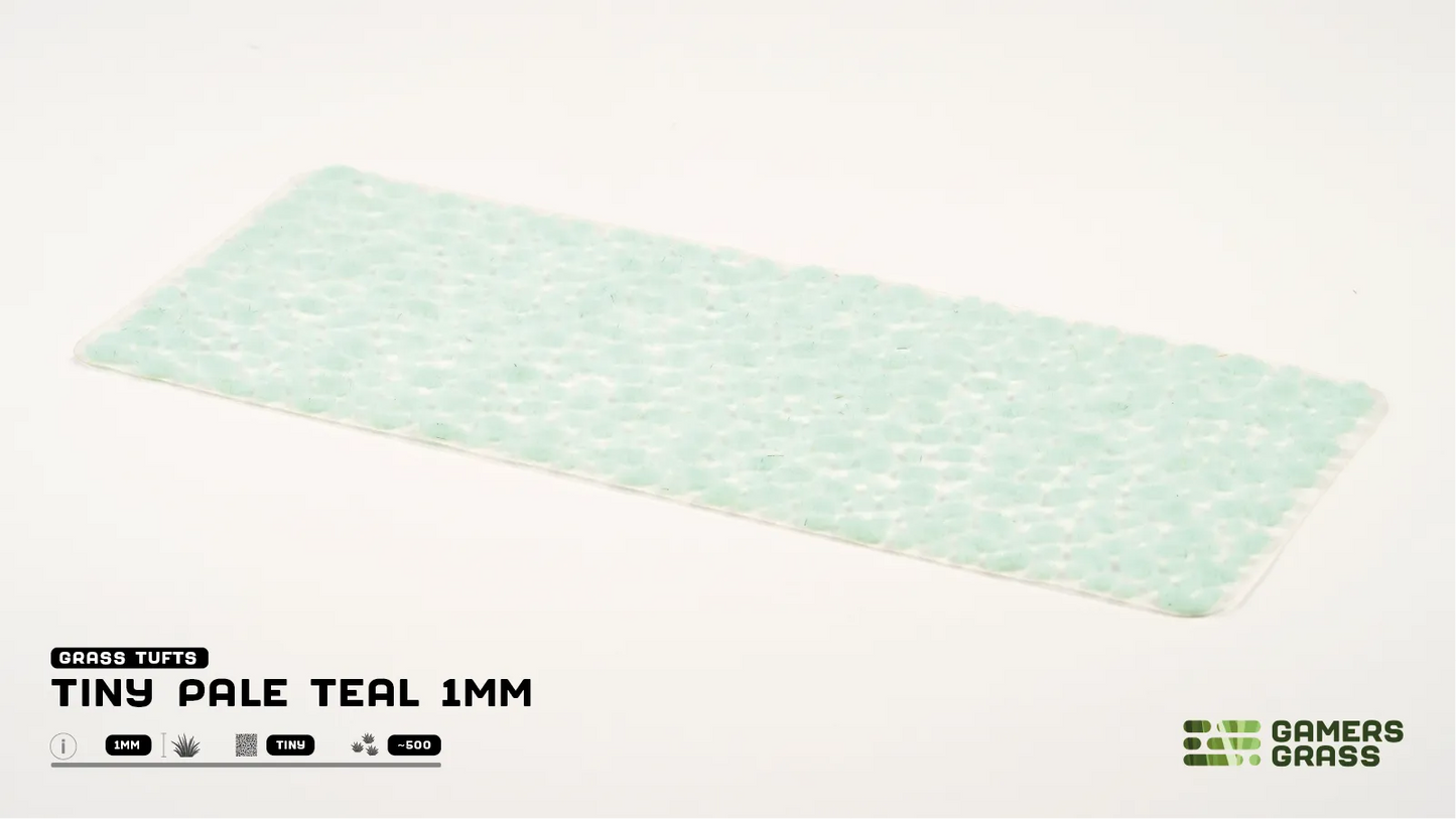 Grass Tufts: Tiny Pale Teal 1mm