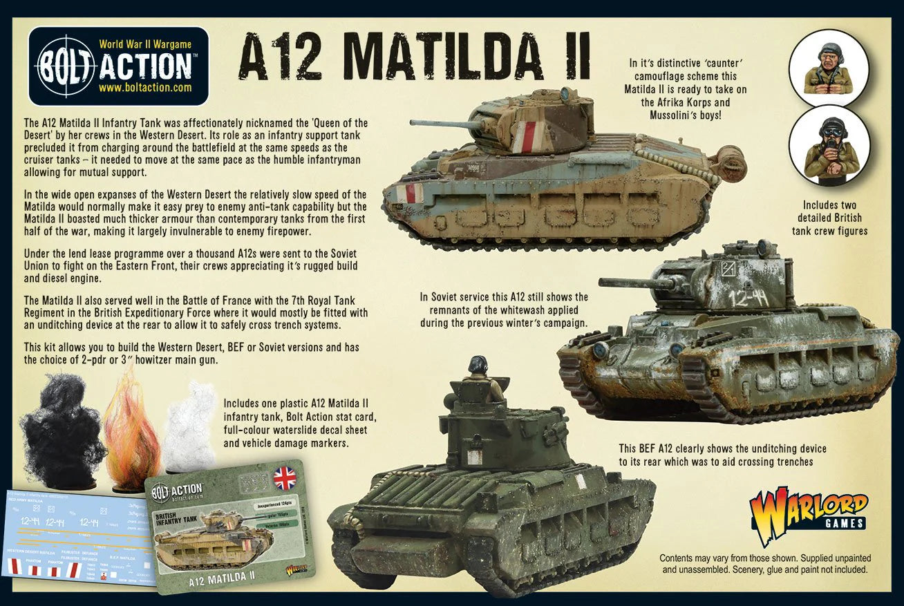 Bolt Action: A12 Matilda II infantry tank