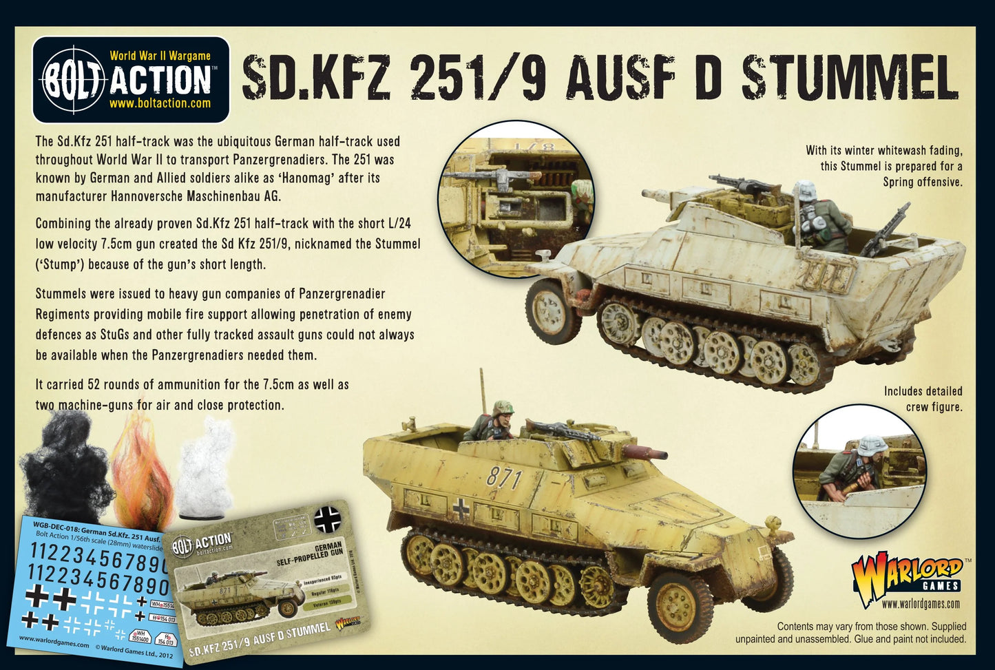 German Sd.Kfz 251/9 Ausf D Half Track "Stummel"
