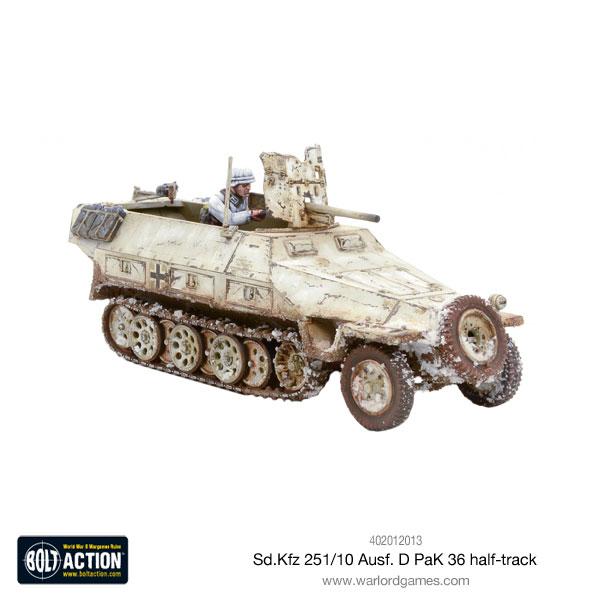 German Sd.Kfz 251/10 Ausf D Half Track (Pak 36 Plastic)