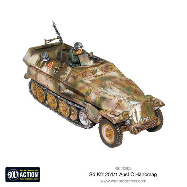 German Sd.Kfz 251/1 Ausf C Half Track  (Mid-War) "Hanomag"