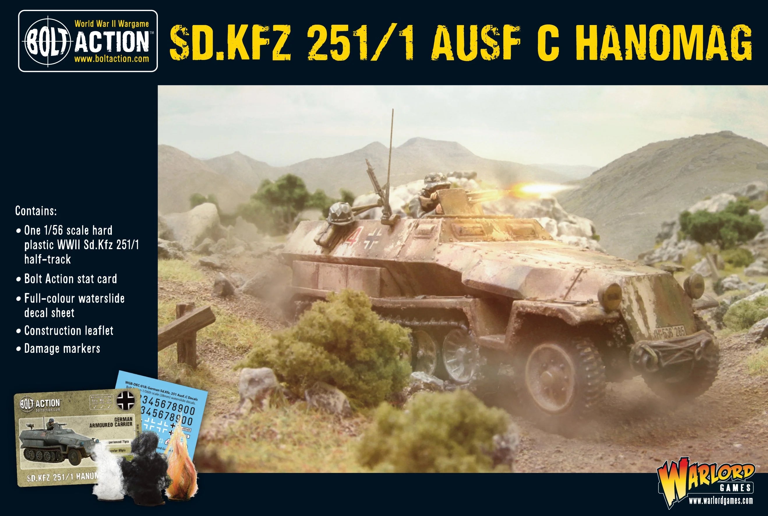 German Sd.Kfz 251/1 Ausf C Half Track (Mid-War) "Hanomag"