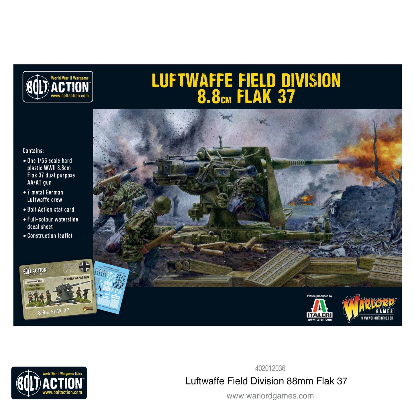 German Luftwaffe Field Division 8.8 cm Flak 37
