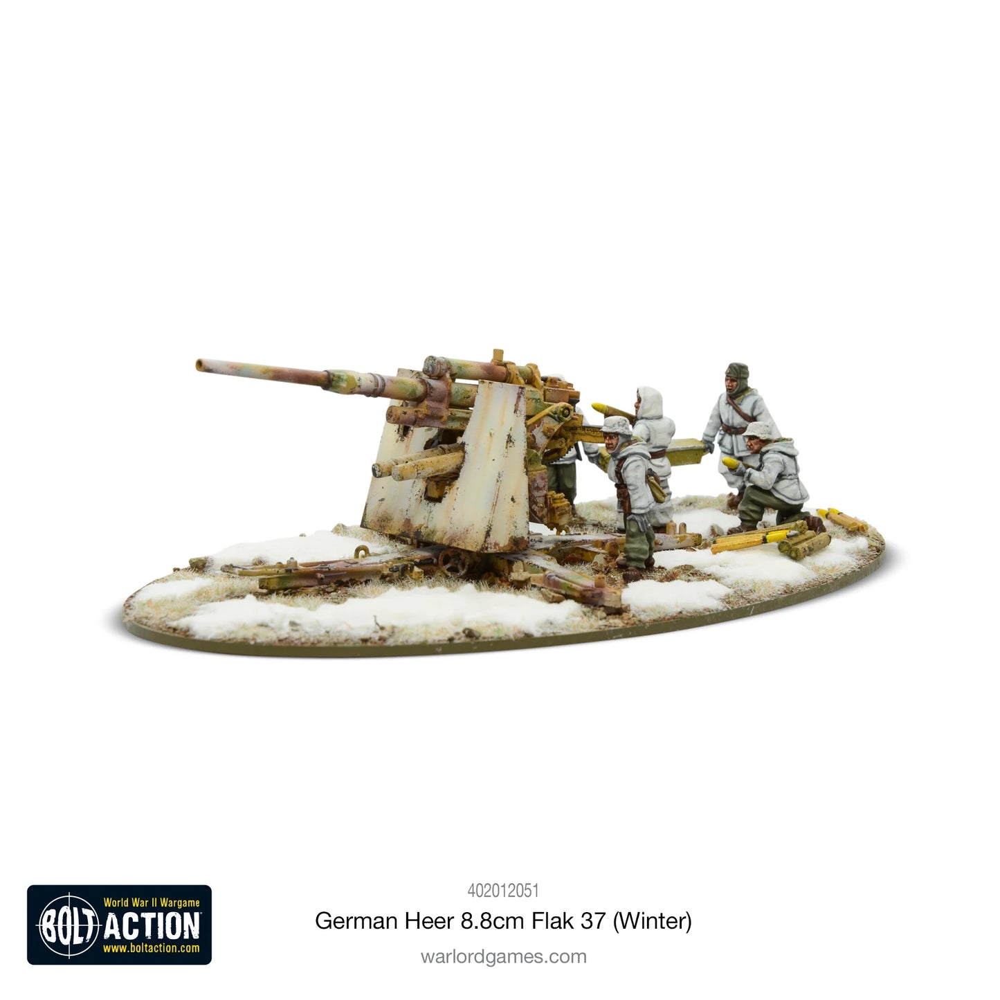 German Army Winter 8.8cm Flak 37