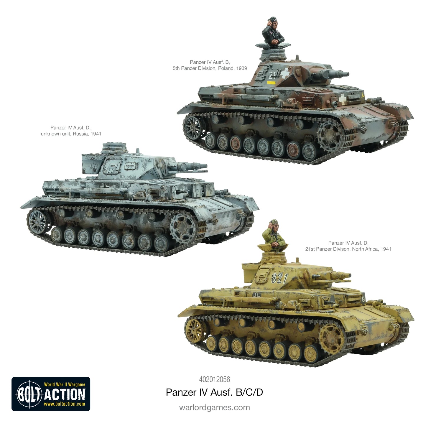 German Panzer IV Ausf. B/C/D Medium Tank