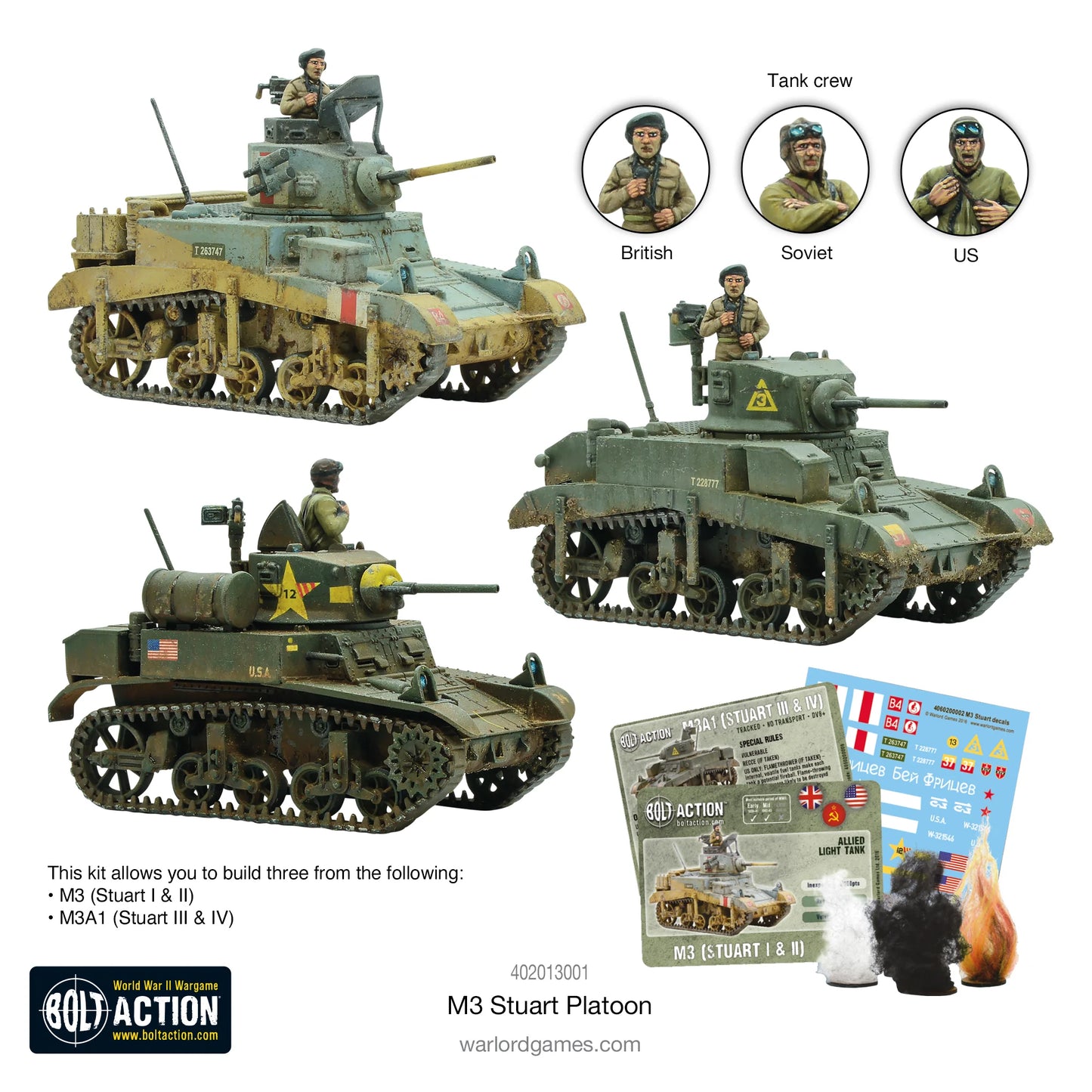 US M3 Stuart Troop