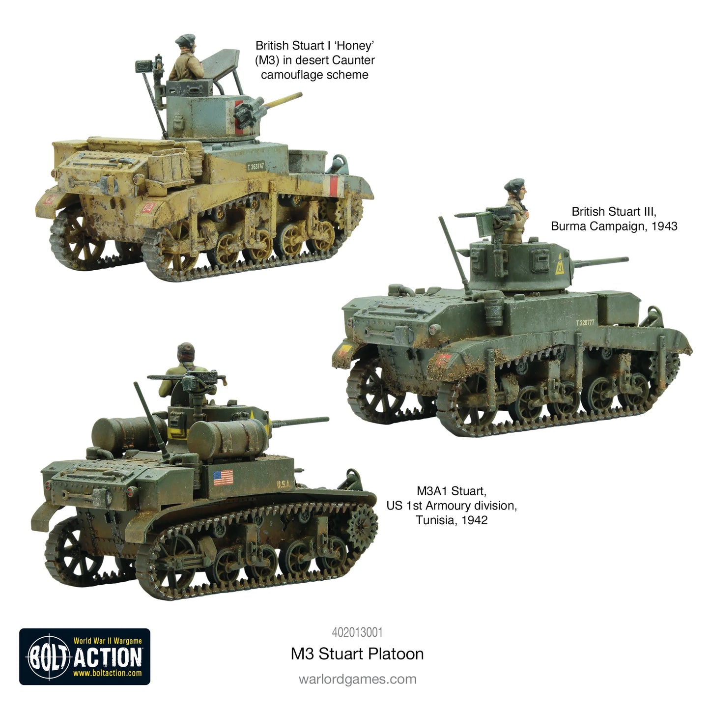 US M3 Stuart Troop