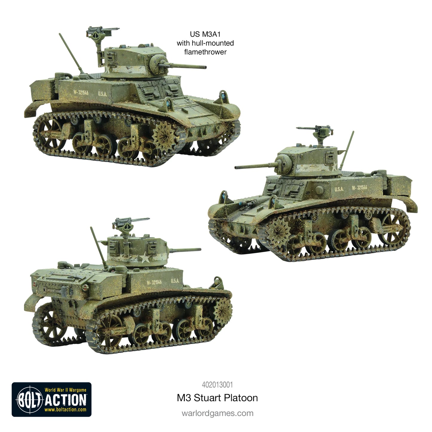 US M3 Stuart Troop