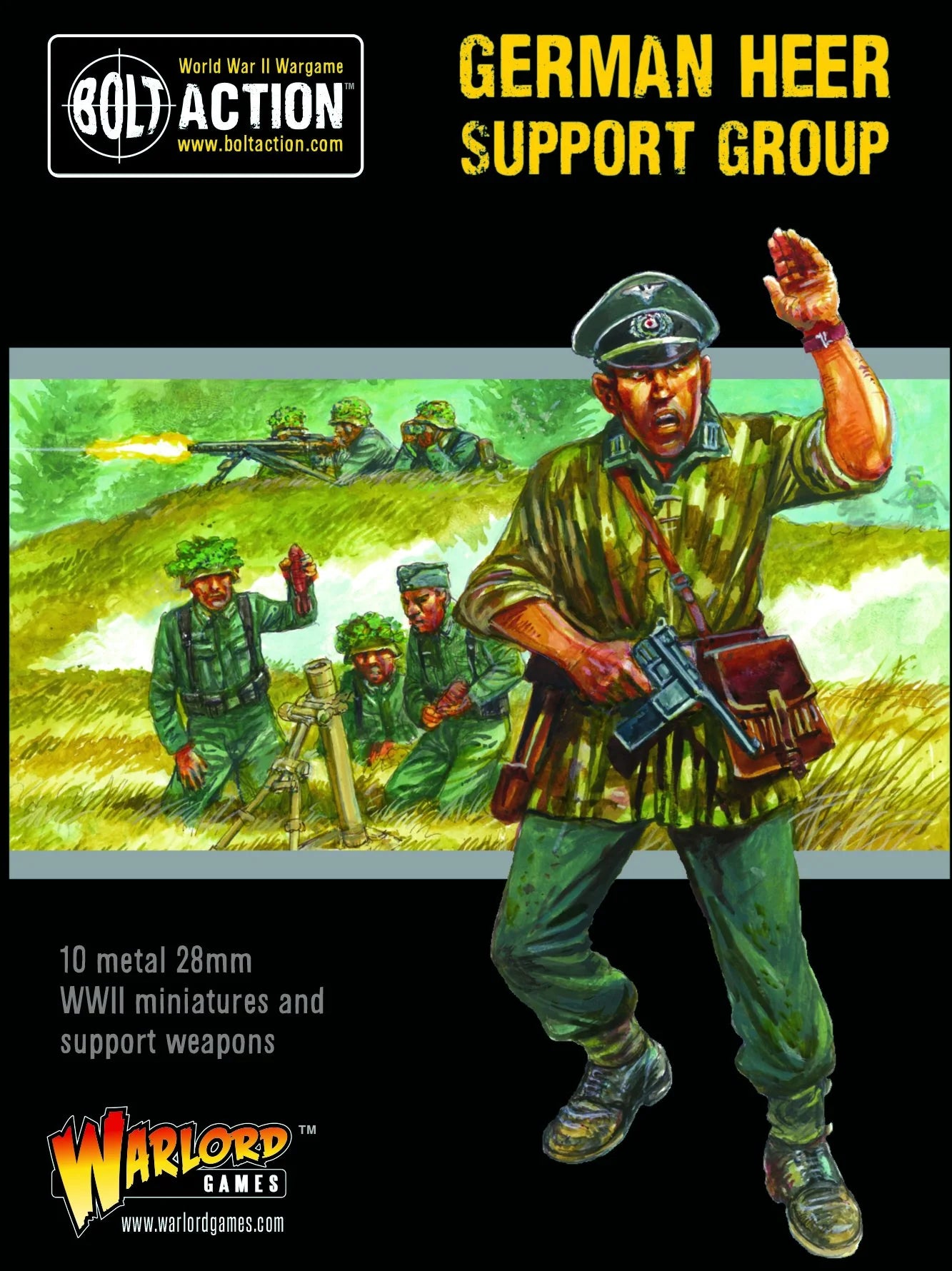German Army Support Group (HQ, Mortar & MMG)