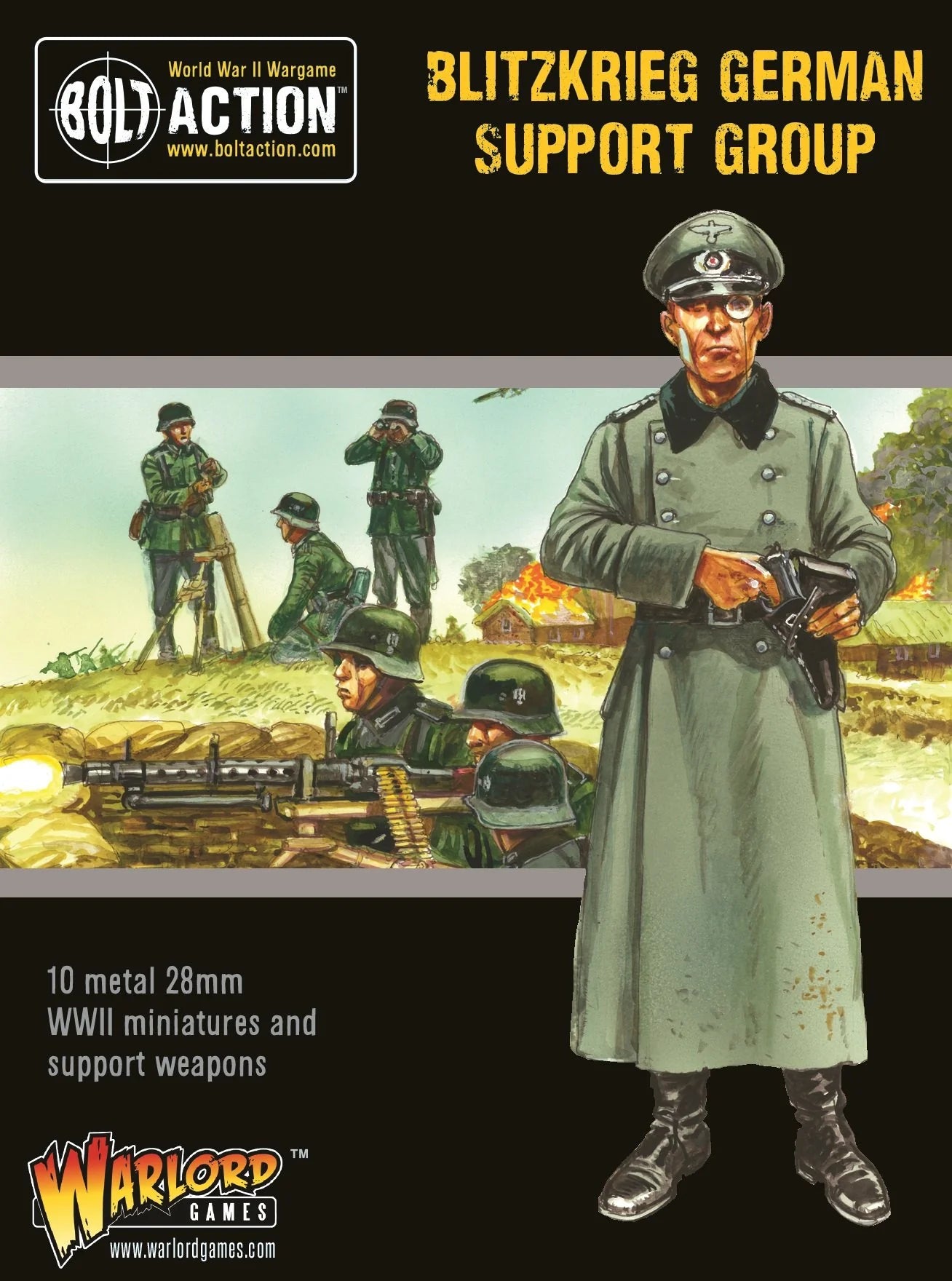 German Blitzkrieg Support Group (HQ, Mortar & MMG)