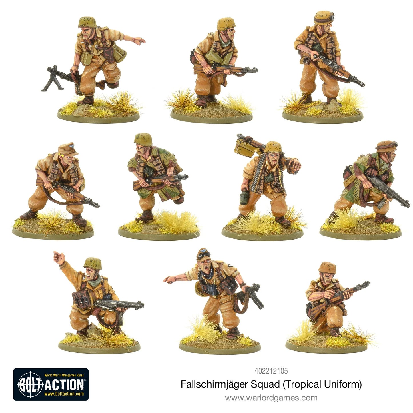 German Fallschirmjager in Tropical Uniform Squad