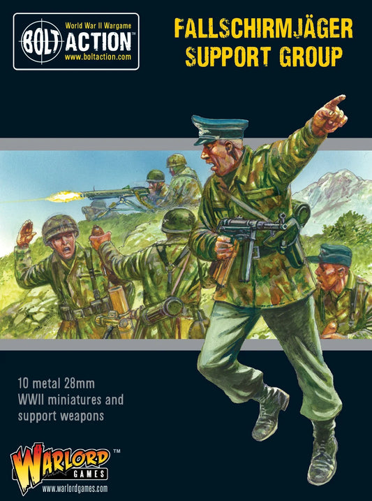 German Fallschirmjäger Support Group (HQ, Mortar & MMG)