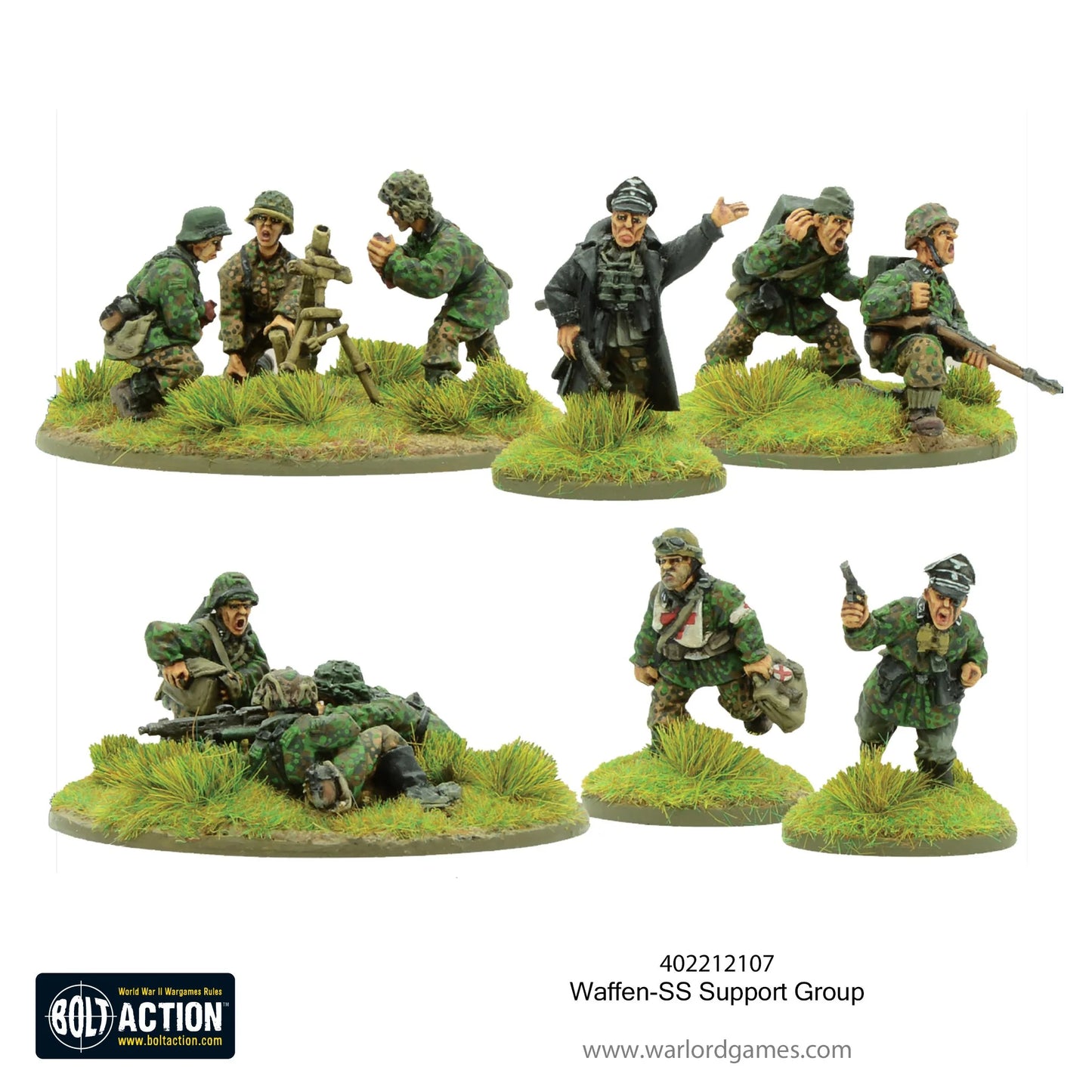 German Waffen SS Support Group (HQ, Mortar & MMG)