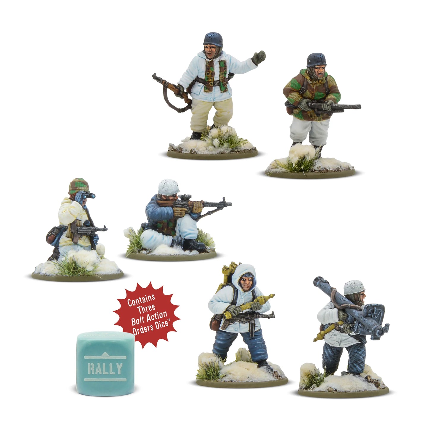 German Winter Fallschirmjager Weapons Teams