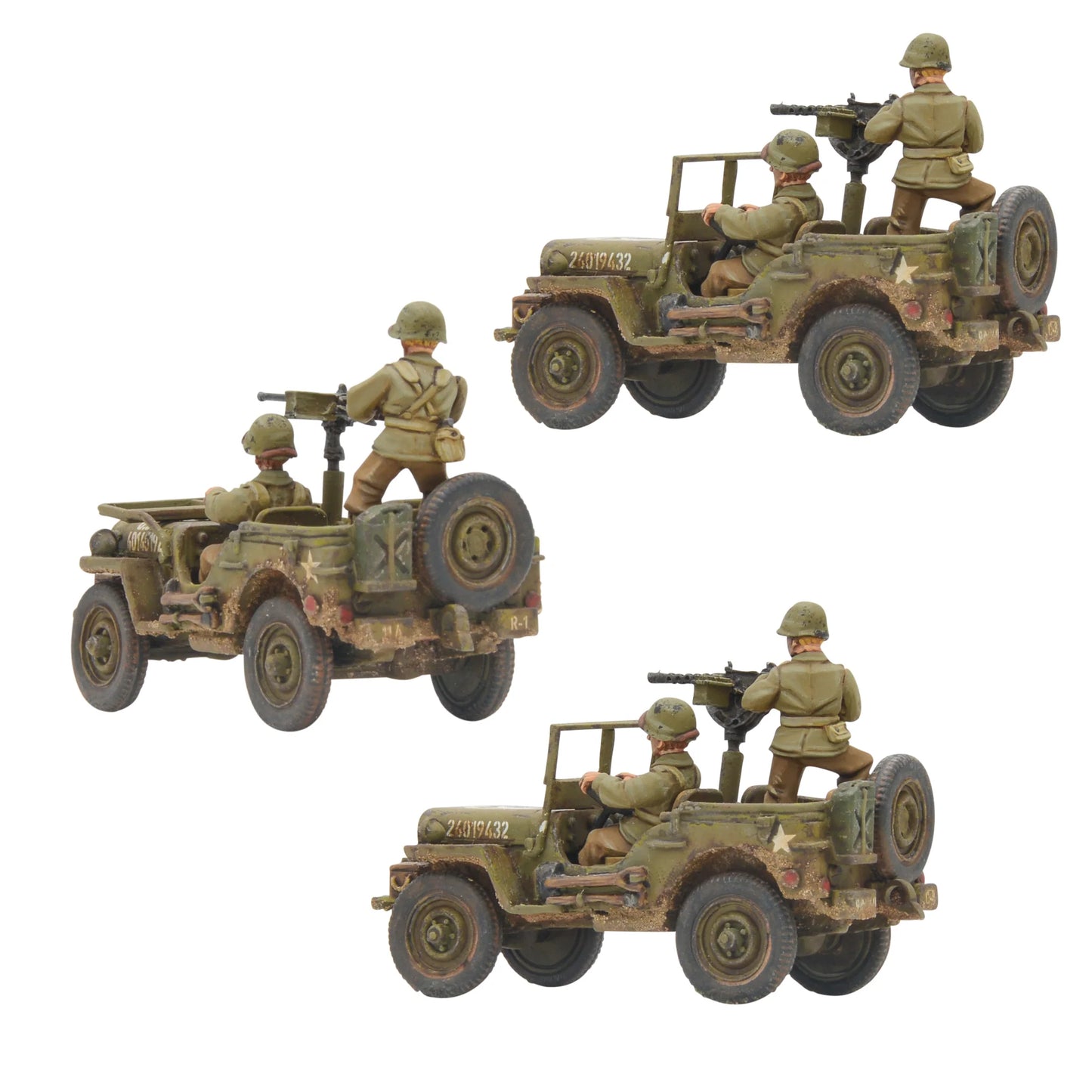 US Jeep "Go Everywhere!" platoon (3x Jeeps)