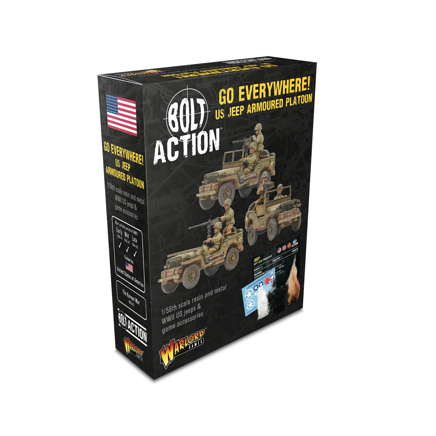 US Jeep "Go Everywhere!" platoon (3x Jeeps)