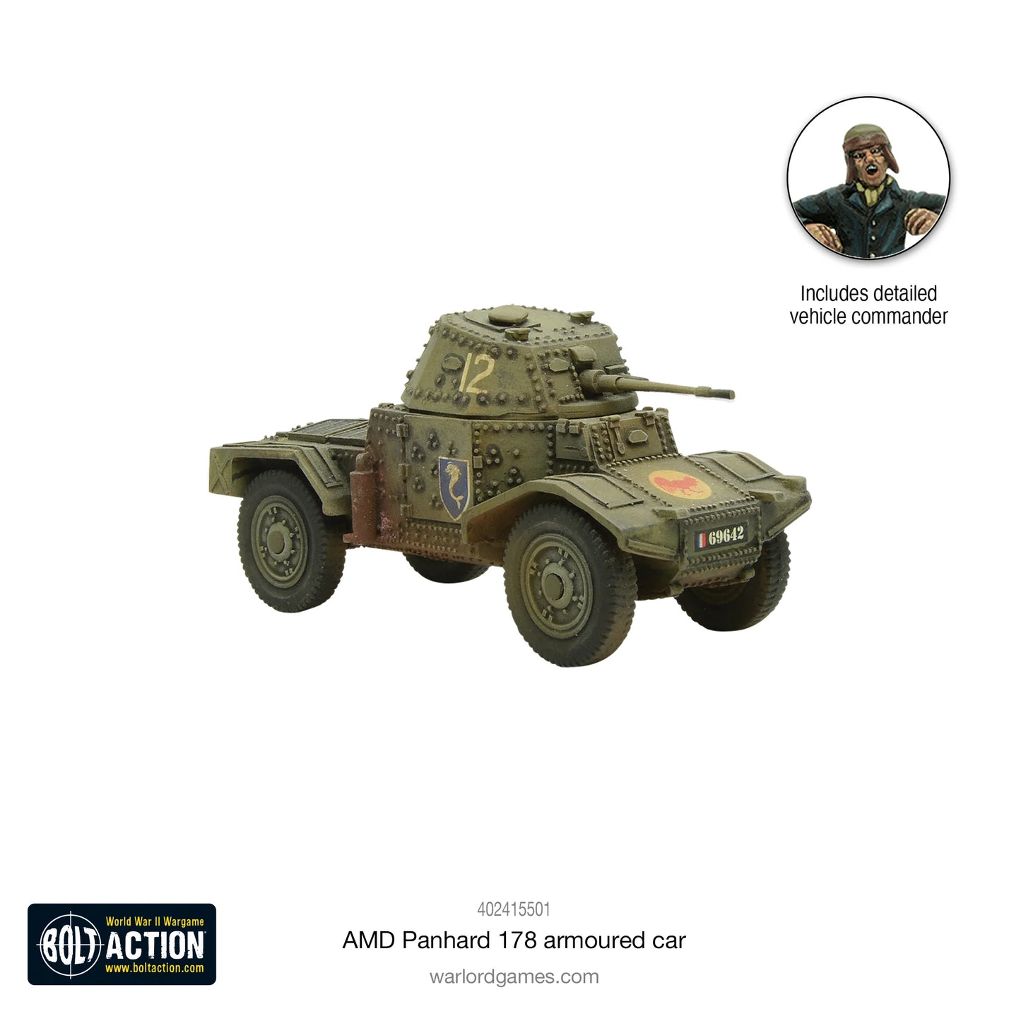 French AMD Panhard 178 Armoured Car