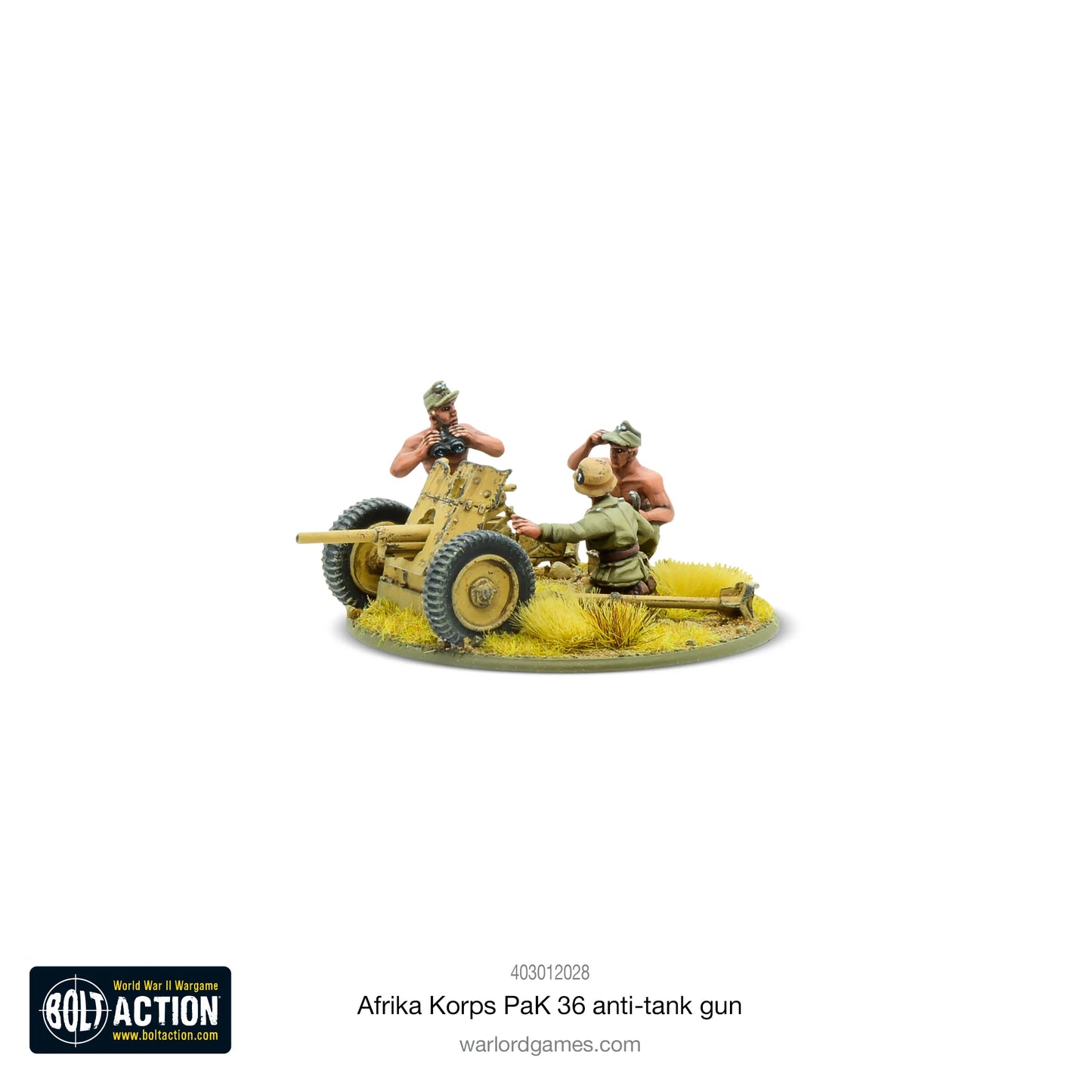 German Afrika Korps Pak 36 Light Anti Tank Gun