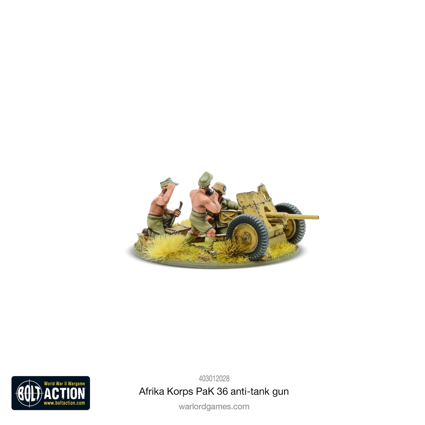 German Afrika Korps Pak 36 Light Anti Tank Gun
