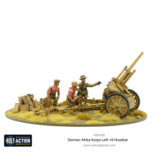 German Afrika Korps LeFH 18 10.5cm Medium Artillery