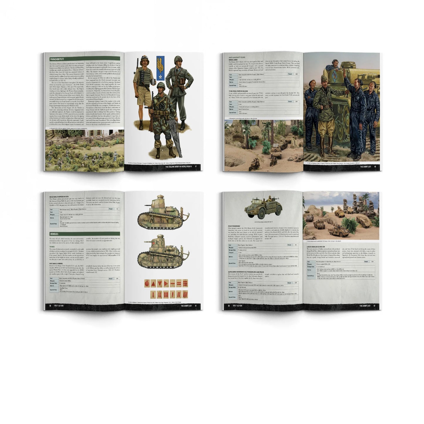 Armies of Italy with 'Desert Lightning' book miniature