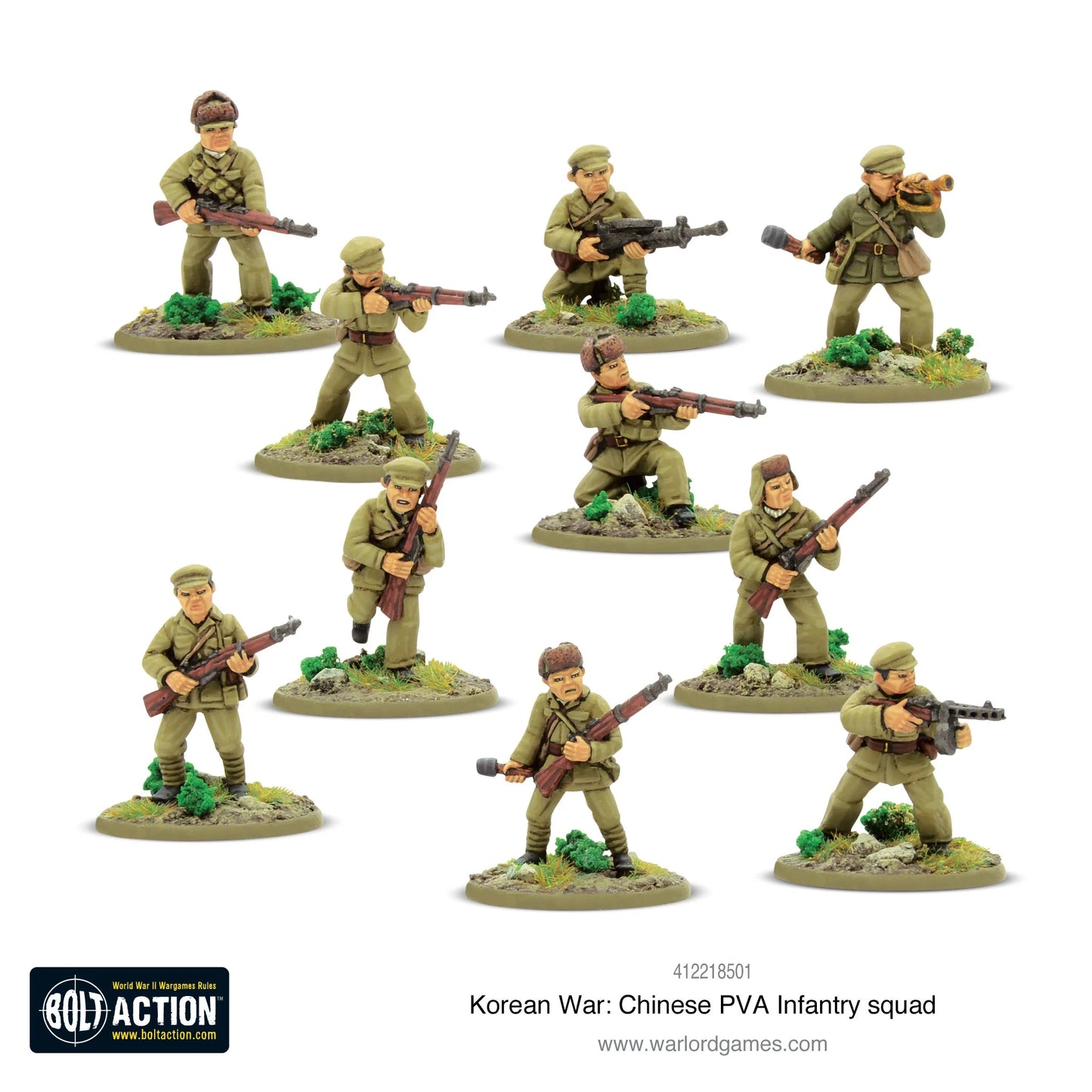 Korean War: Chinese PVA infantry squad