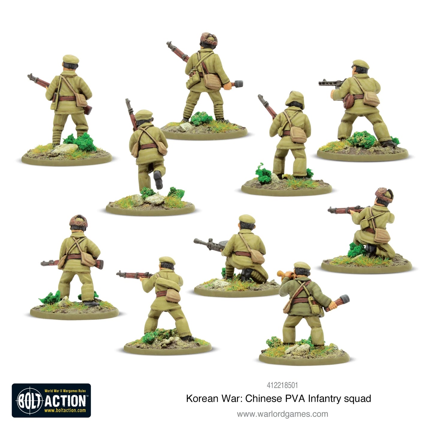 Korean War: Chinese PVA infantry squad