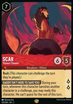 Scar: Vicious Cheater NM Foil