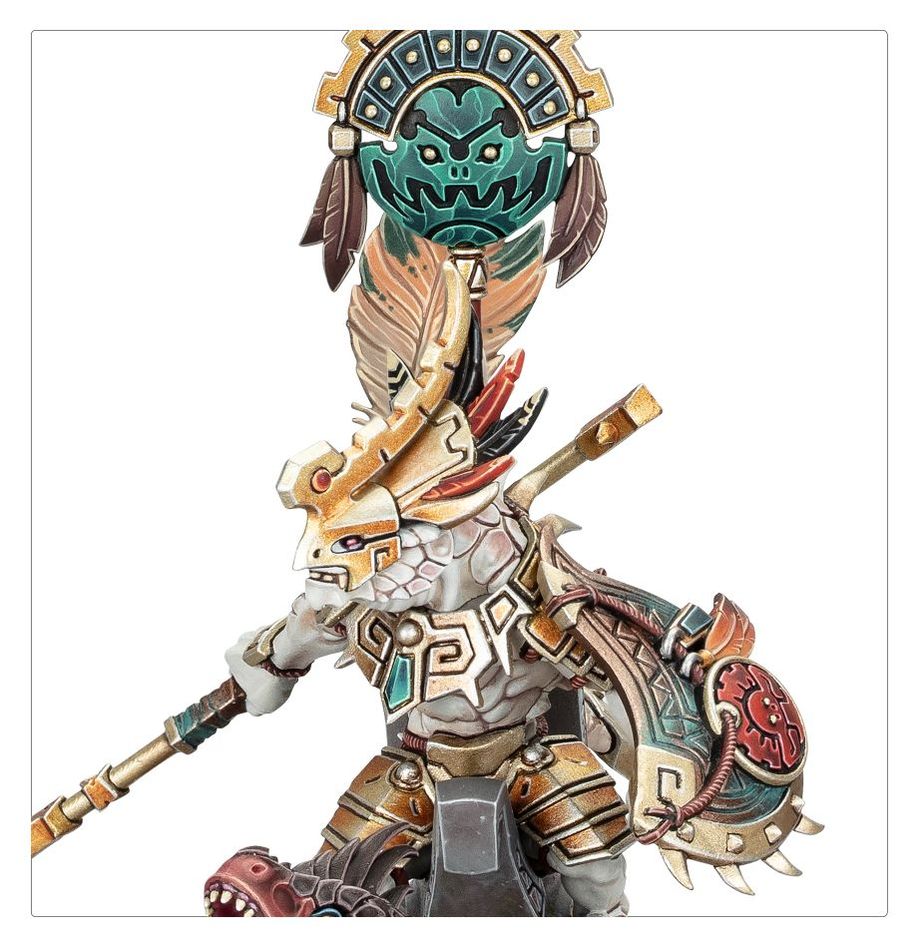 Seraphon: Saurus Scar-Veteran on Aggradon