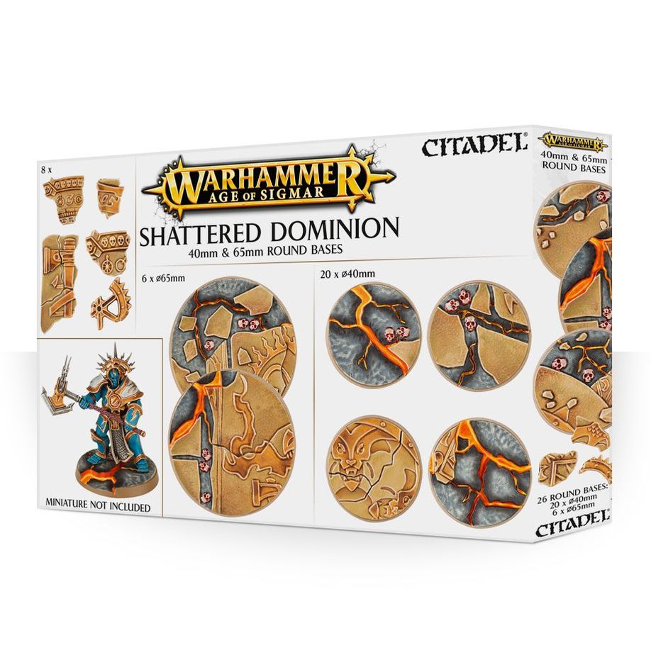 Age of Sigmar: Shattered Dominion - 65 & 40mm Round Bases