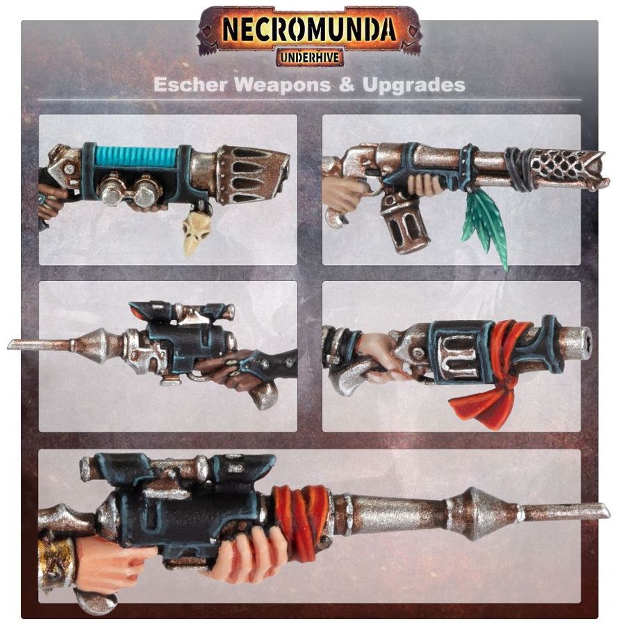 Necromunda: Escher Weapons and Upgrades